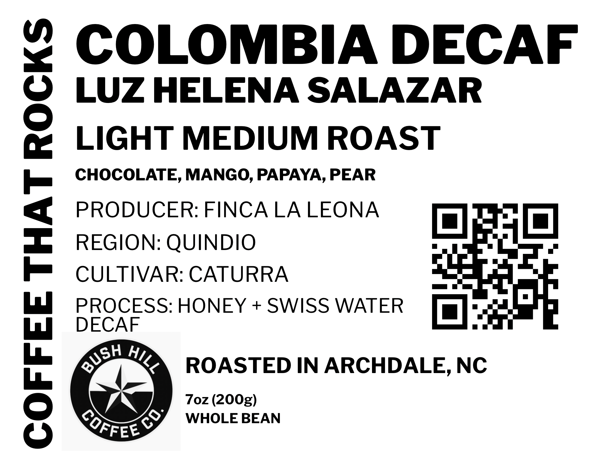 RAGE AGAINST THE CAFFEINE / COLOMBIA DECAF - FINCA LA LEONA