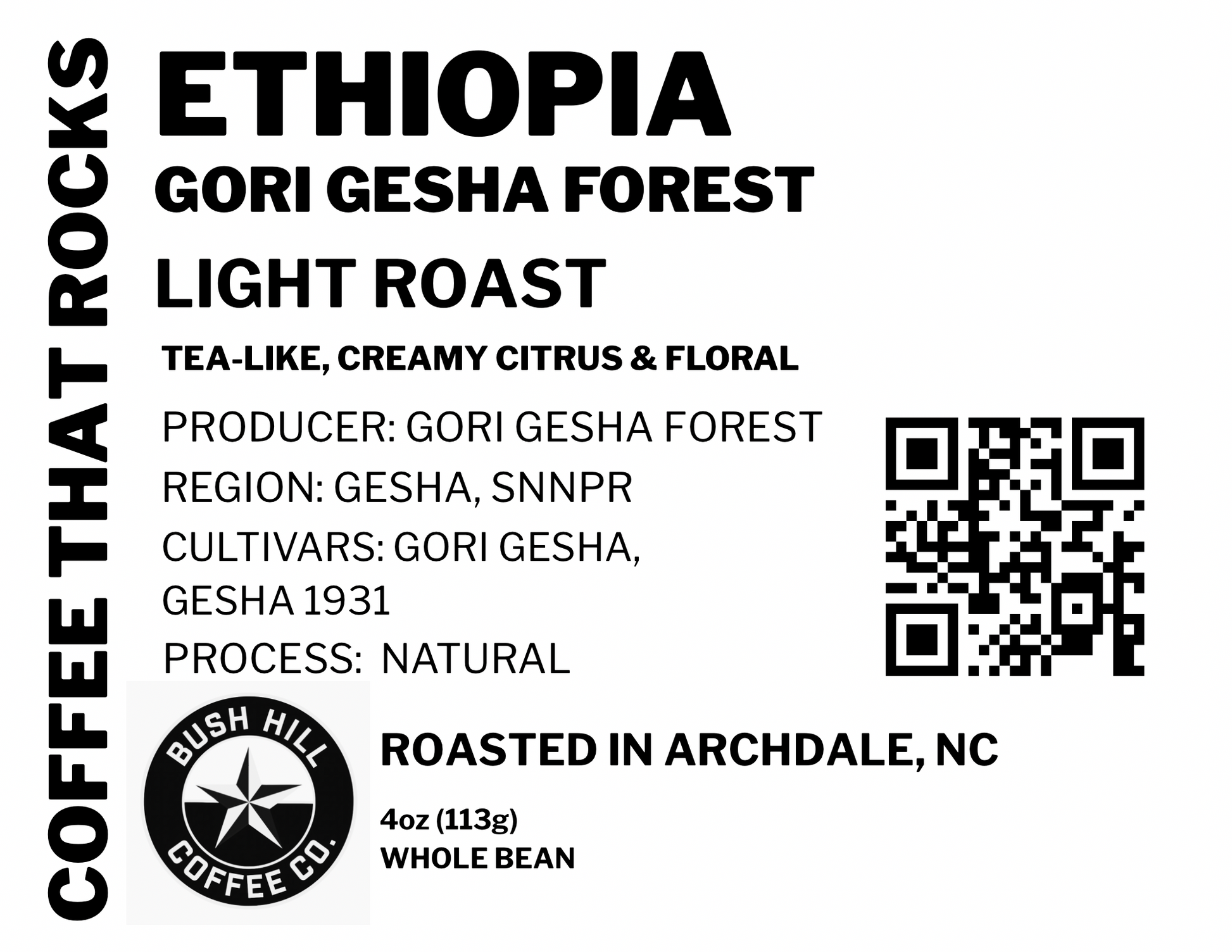 EXTRACTING DRAGONS / ETHIOPIA GORI GESHA FOREST NATURAL 4oz