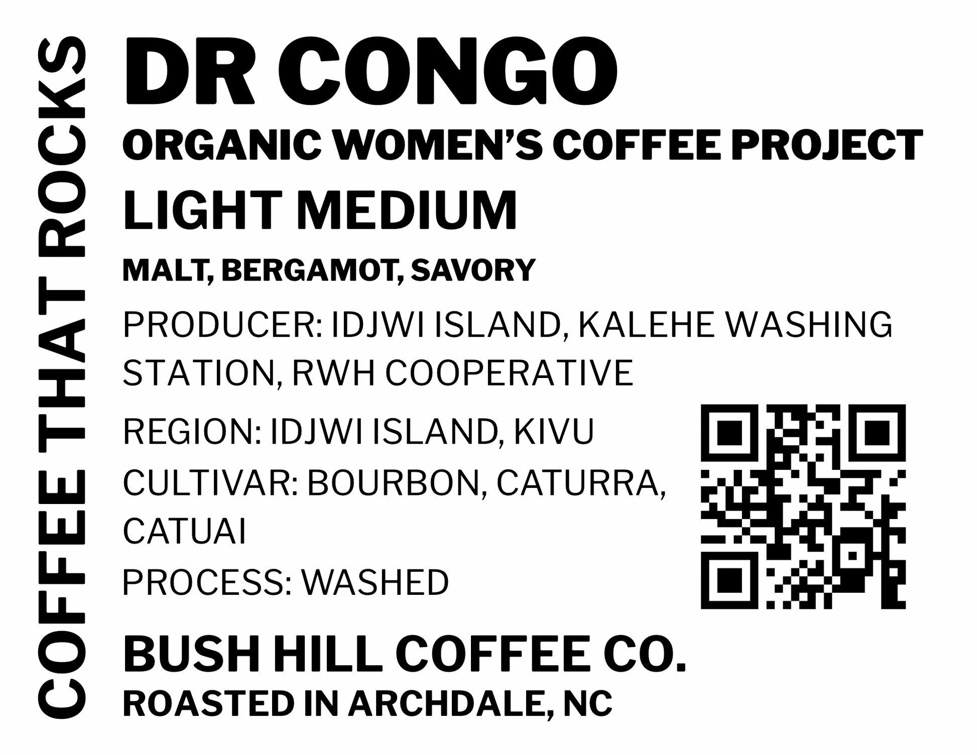 WOMEN-LED COFFEE: DR CONGO ORGANIC - IDJWI ISLAND KAHLE AA