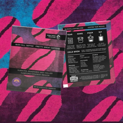 INSTANT POUR OVER PACK: SUMATRA ANAEROBIC WET HULL: LIGHT MEDIUM