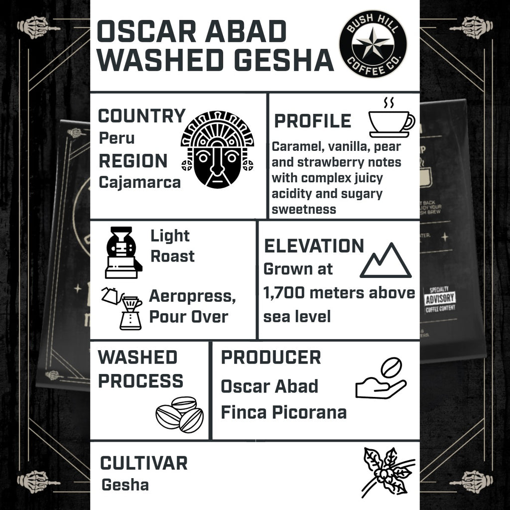 INSTANT POUR OVER SINGLE PACK: PERU MICROLOT - OSCAR ABAD WASHED GESHA