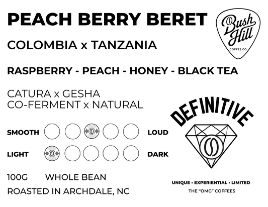 PEACH BERRY BERET / COLOMBIA CARBONIC HONEY PEACH CO-FERMENT x TANZANIA NATURAL GESHA