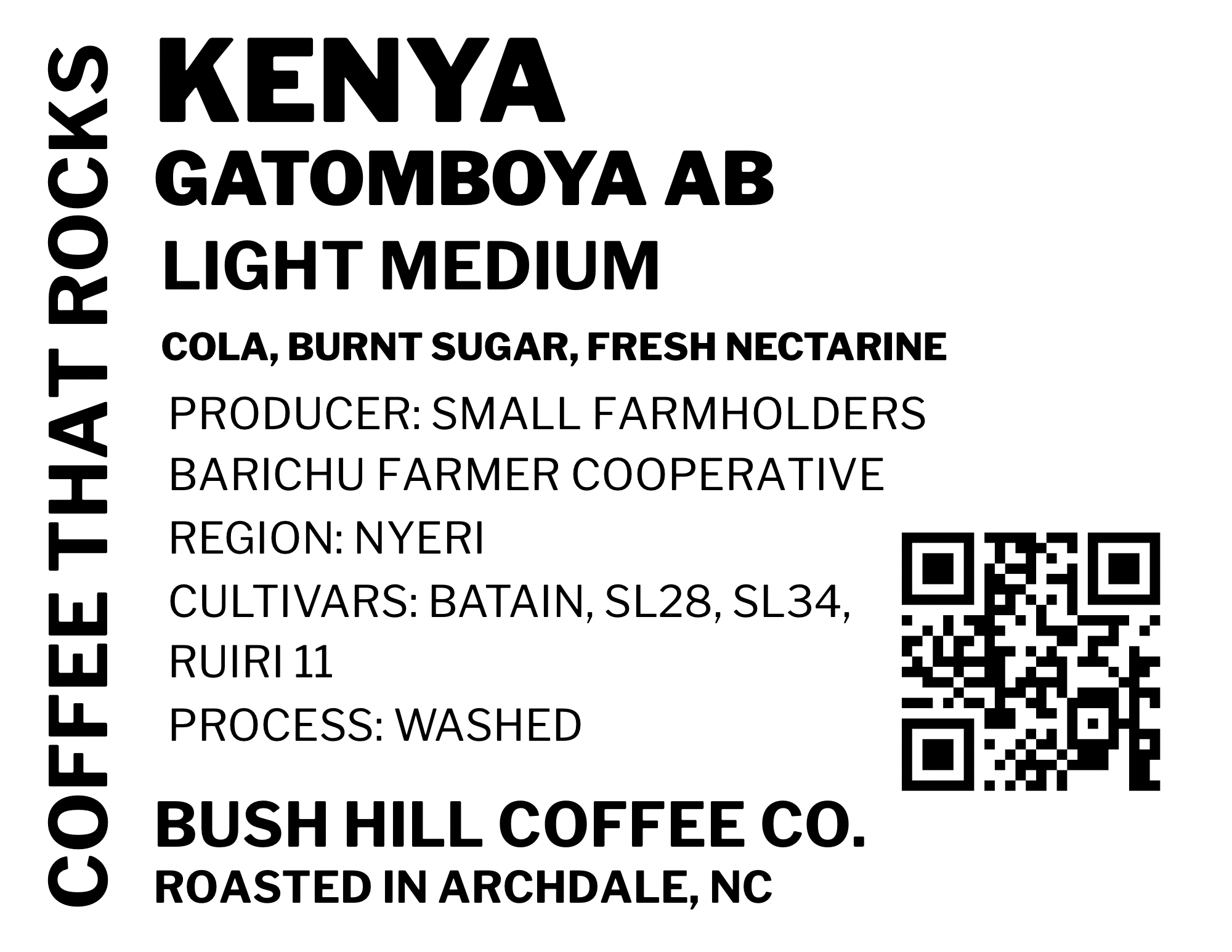 ARABICA VULGARIS / KENYA GATOMBOYA AB